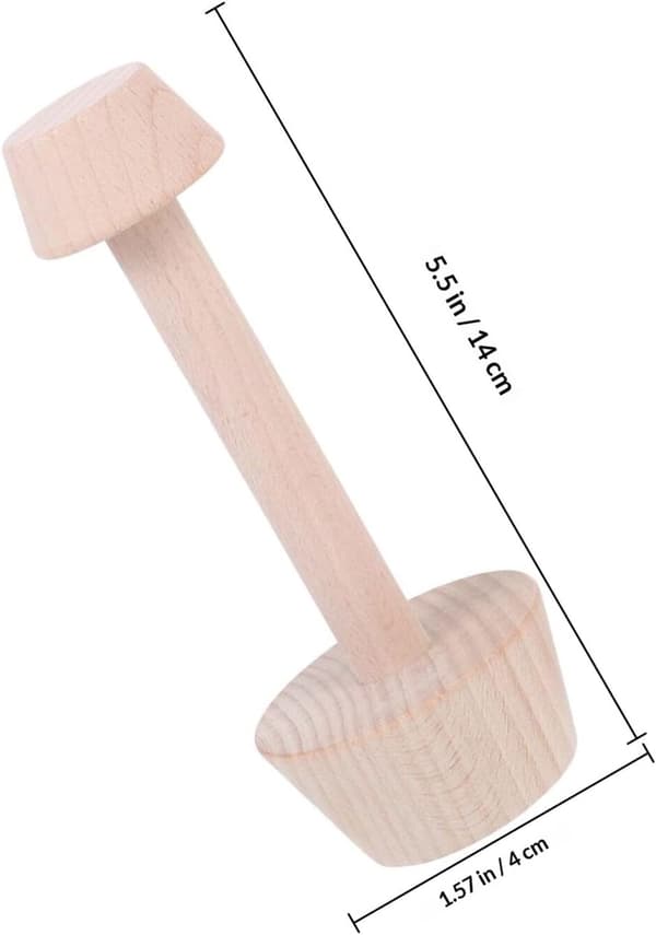 3pcs DIY Egg Tart Molds Wooden Egg Tart Molds Non-stick Coating Easy Release Baking Molds