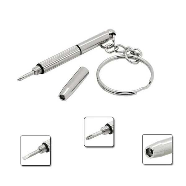 Practical Durable Multifunctional Screwdriver Keychain