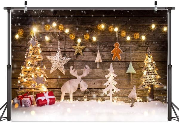 150*200 cm Julefotografering Baggrund Juletræsdekoration