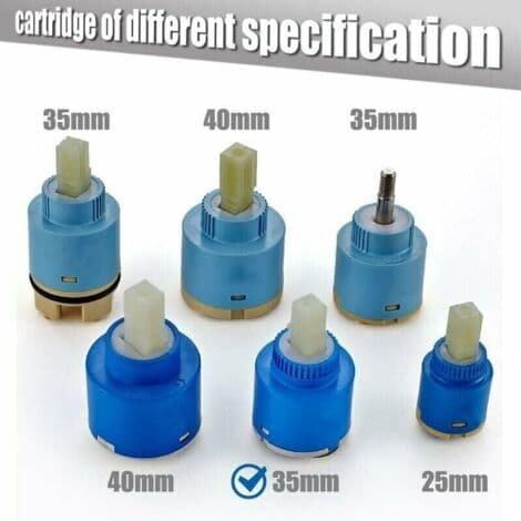35 mm Ceramic Faucet Cartridge for Mixer Valve Replacement