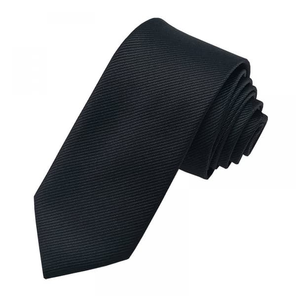 Klassiske ensfargede slips for menn, smale slips, smale slips