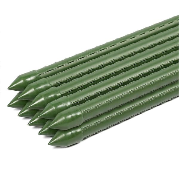 10 kasvitukea, tuki ja tukitanko, puutarhatuki sisä-/ulkokäyttöön (pituus 60cm 8mm)