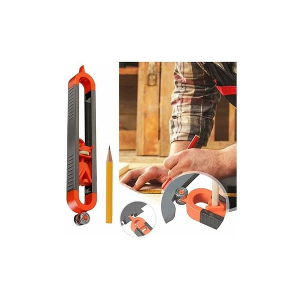 Contour Measuring Tool, Precise Contour Measuring Tool with Lock, for Welding, for Flooring and Tiles LYLM