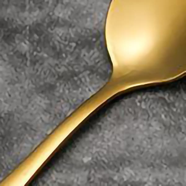 Cutlery Set Portable Stainless Steel Steak Knife Fork Spoon Tableware Thickened Tableware Set Golden Small Spoon