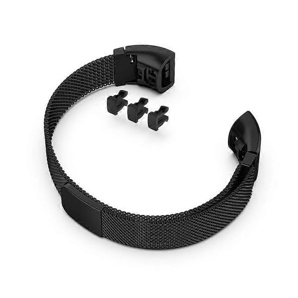 Til Huawei Band 3 & 4 Pro Milanese Armbånd (Sort) Til Huawei Band 3 & 4 Pro