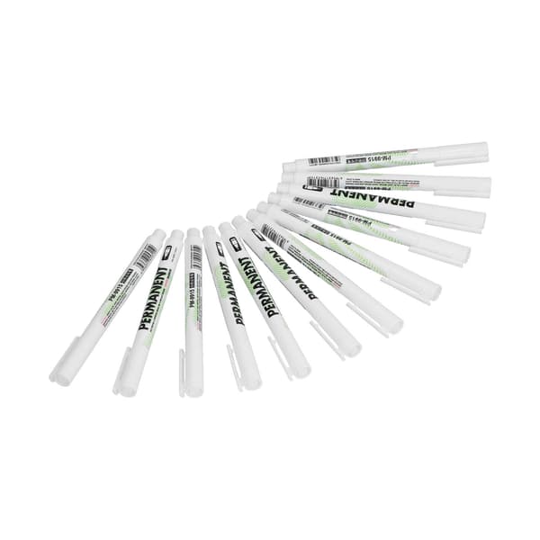 12 pcs marker pens DIY fine tip quick-drying white drawing pen blackboard marker
