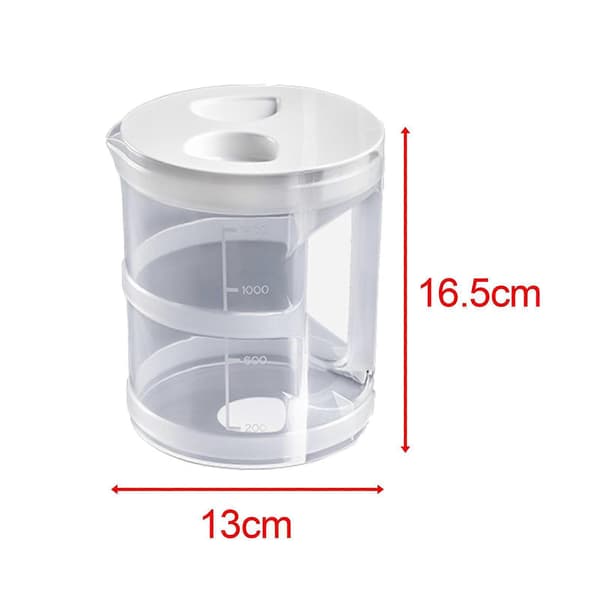 Water Pitcher for Refrigerator Door with Handle and Lid, Perfect for Making Tea and Juice