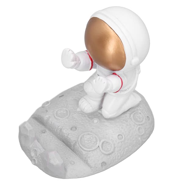 Mobile Phone Holder Astronaut Shape Exquisite Beautiful Eco-friendly Bracket Ornament Golden Astronaut Print