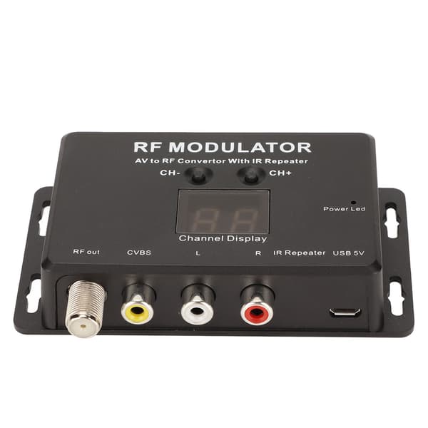 RF-modulator profesjonell PAL NTSC 21-kanals AV til RF-omformer for digitalboks DVR DVD