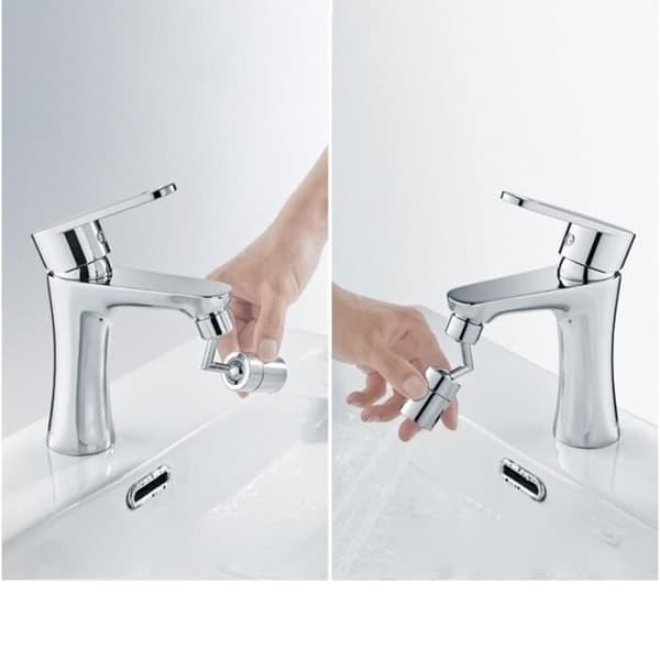 Kjøkkenkran, Universal kranadapter 720° roterbar, kranlufter, sprutsikker, - Type 2