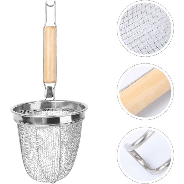 Mikroperforert pastakurv i rustfritt stål, 35 cm