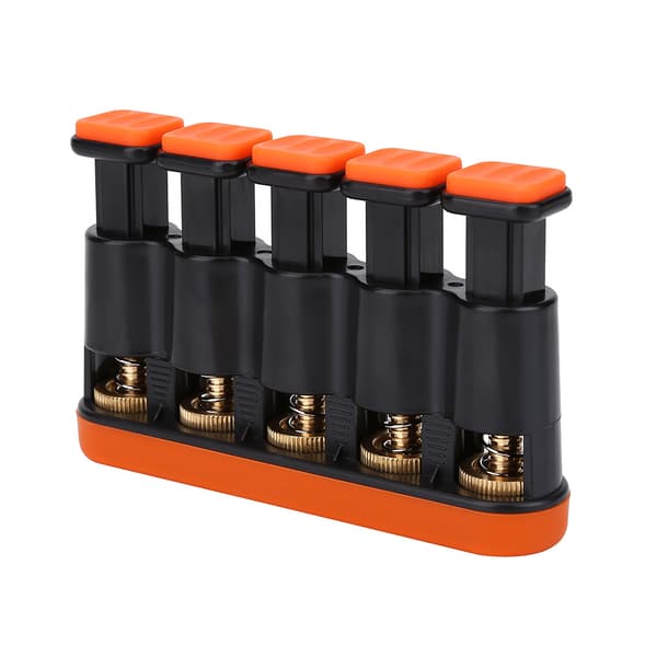 Variabel håndfingerstyrke spændingstræner grebstræner til klaver guitar (orange)