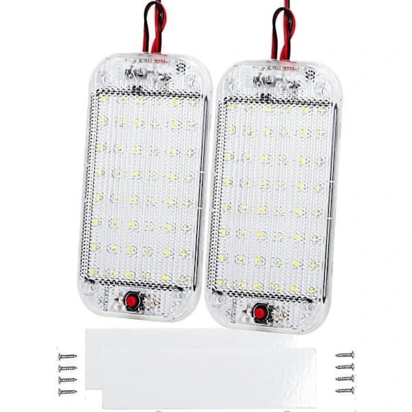 Pakke 12V 85V 48 LED Interiør LED-lamper Interiørbelysning til Bil Autocamper Lastbil Båd Campingvogn