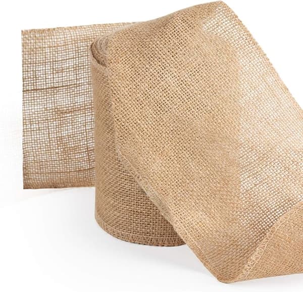 15 cm x 9 m bred burlap – rustikk båndrull for DIY-håndverk