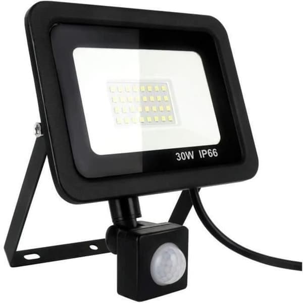 LED Spotlight - ZVD - 30W - PIR Rörelsesensor - 6000K - Energibesparande [Ho]