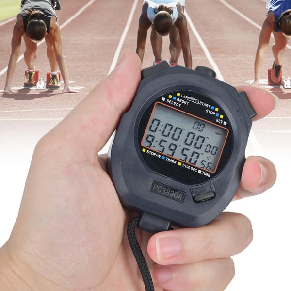 PC3830A ABS Sport Løb Stopur Elektronisk Atletik Nedtælling Stopur 0.01