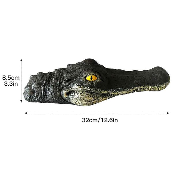 Krokodillehode Hagedam Flytende Dyrepynt Parkbassengdekorasjon Simulering (32CM)