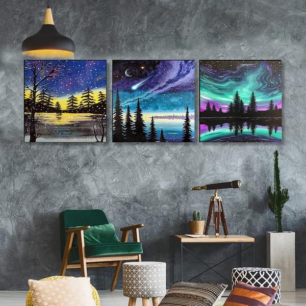 9-pack diamantmålning, DIY 5D diamantmålningssatser för vuxna