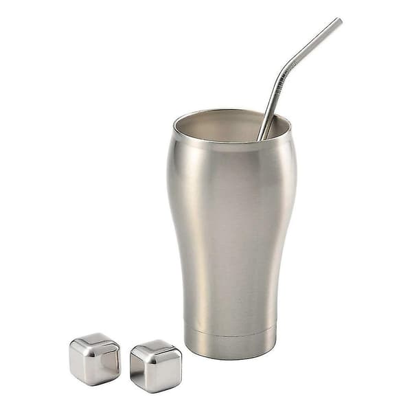Reusable Stainless Steel Ice Cubes, Metal Chilling Stones for Whiskey, Keeps Cold 5ml Q