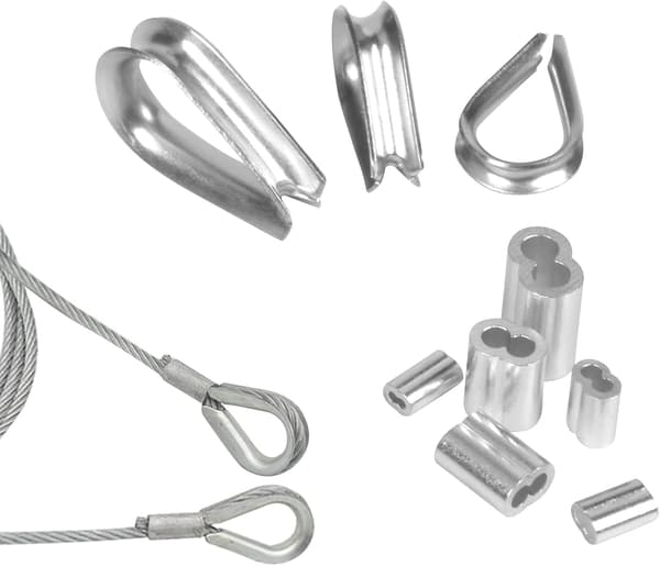 250 stk. M1.2-M5 rustfrie ståltrådklemmer og aluminium Cr