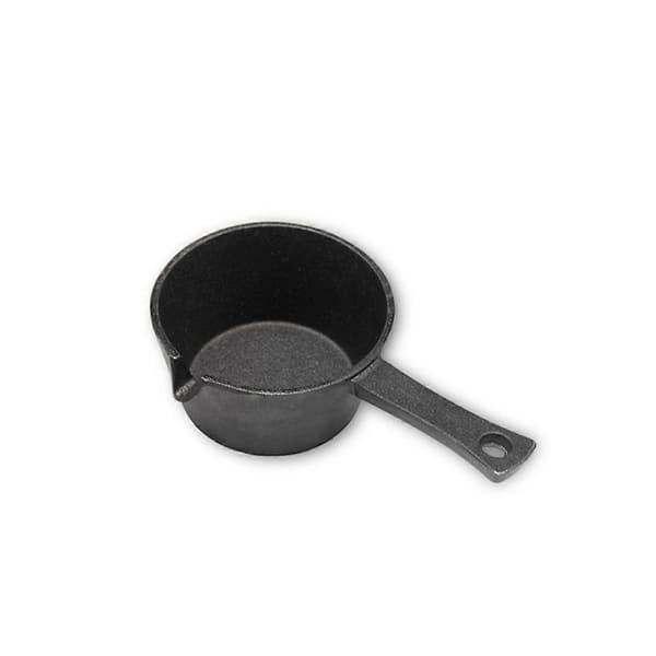 Gjutjärnsdippskål Mini Rund Dippskål för Utomhus BBQ Picknick 9,5cm