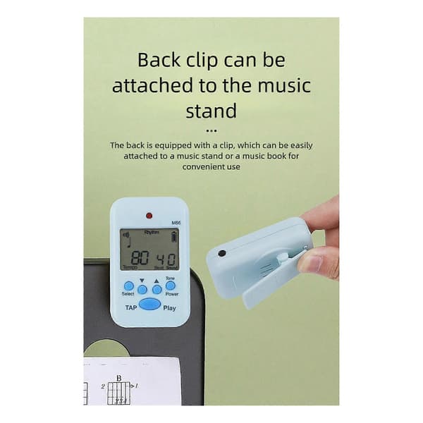 Small Electronic Metronome Professional Clip-on LCD Digital Rhythm Metronome for Jump Rope and Running Training Red Red Red
