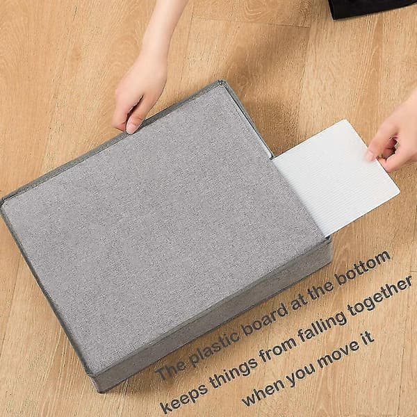 2-pack Sock and Underwear Drawer with Solid Bottom, 30 Compartments Closet Wardrobe Storage Boxes Di