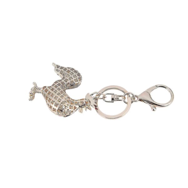 Rhinestone Tupp Handväska Charm Nyckelring