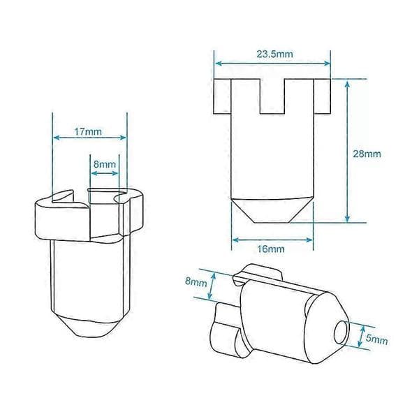 6 stk silikondeksler for K1C/Ender 3 V3/Ender 3 V3 Plus Hotend Silikonstrømpe Kit Hotend Hotend Reservedel for Creality 3D-skriver