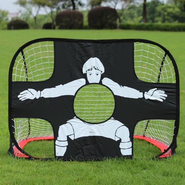 1-pack, Red Portable Soccer Goal, Foldable Goal, Pop-up Soccer