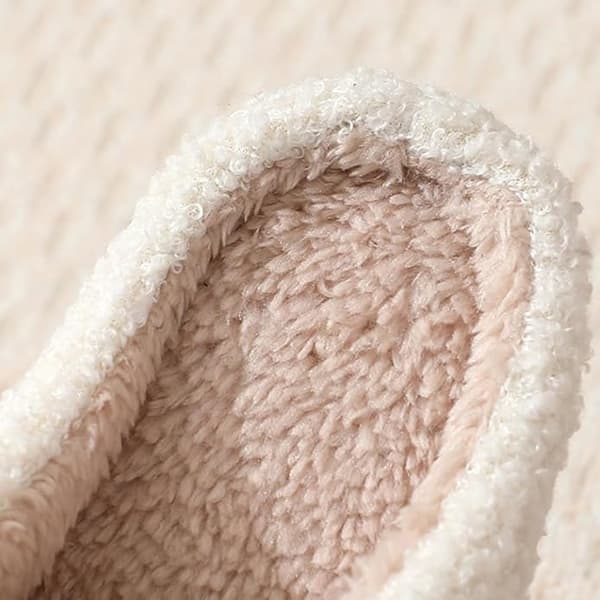 RUYI Julehjemmesko Dame Herre Patchwork Hjemmesko, Vinterhjemmesko Varme Fluffy, Skridsikre Lette Bløde Hjemmesko, Julegaver Julemand h