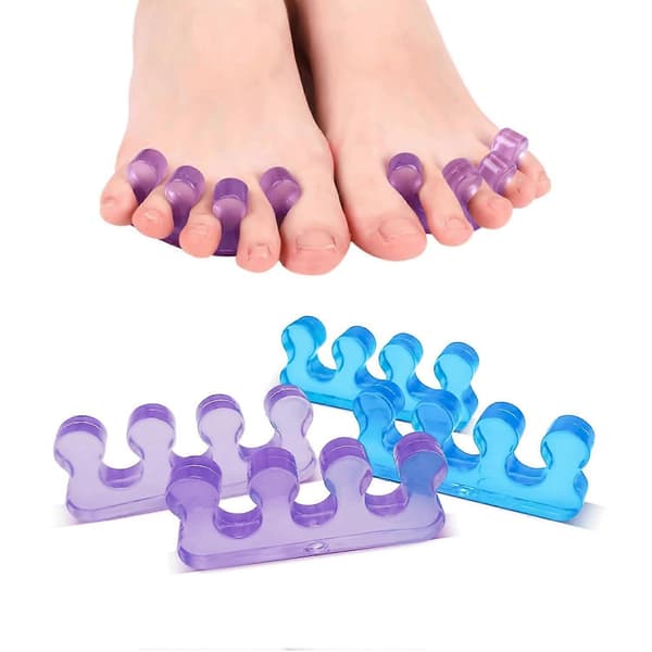 4 pcs Toe Separators for Pedicure for Easy Finger and Toenail Care
