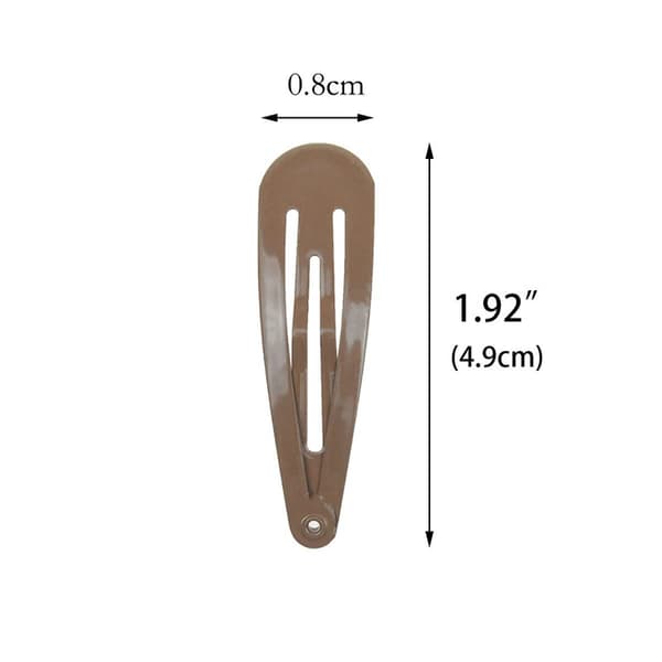 (Kaffé) 40 stk 5 cm hårnåle dame metal snap hårnål tilbehør