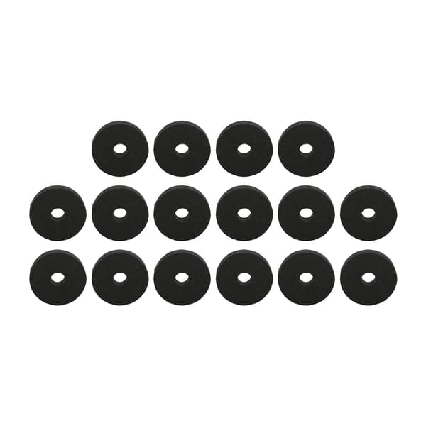 20 Pcs/Set Cymbal Replacement Accessories Plastic Felt Cymbal Sleeves for Most Drum Kits Black