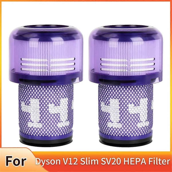Filter til V12 Slim SV20 HEPA-filter til V12 Detect Slim, Erstatningssæt Støvsugerdele