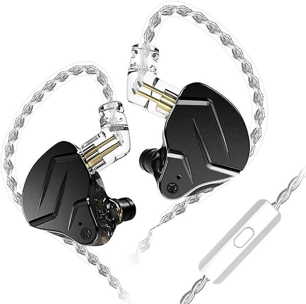 In-ear-headset Zsnprox 1ba+1dd Hifi-headset Zsnpro X-headset (med mikrofon, sort)