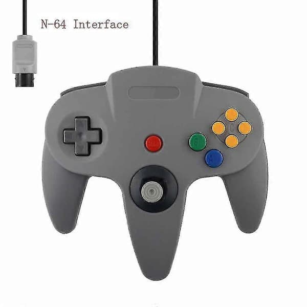 Klassisk kablet N64-kontroller Retrospill 64-bitars Gamepad Joystick Erstatning [Db] 02 1 stk 02 1pc