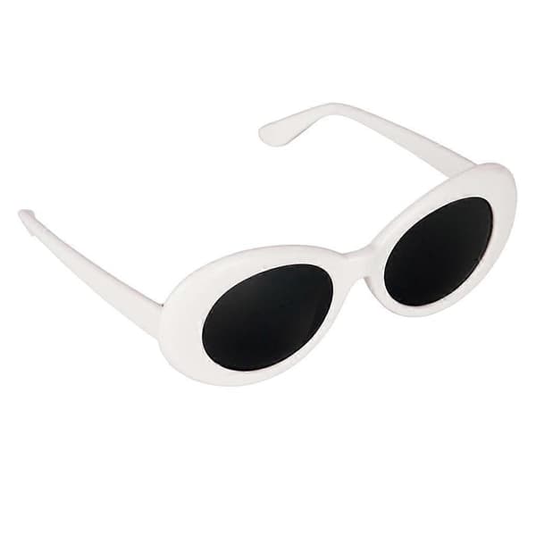 Retro Clout Goggles Soikeat Mod Mode Kurt Cobain -vaikutteiset lasit Valkoinen punainen red