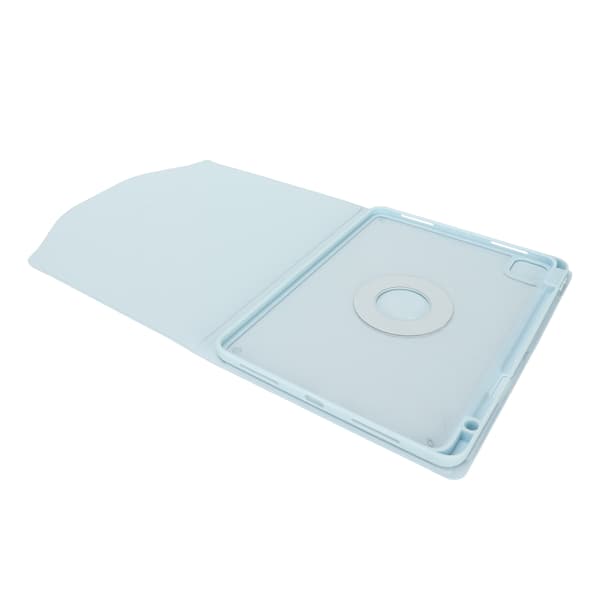 For IOS Tablet Vertical Keyboard Case Blue Magnetic Transparent Back Wireless Keyboard for IOS Tablet Air 5th 10.9 inch