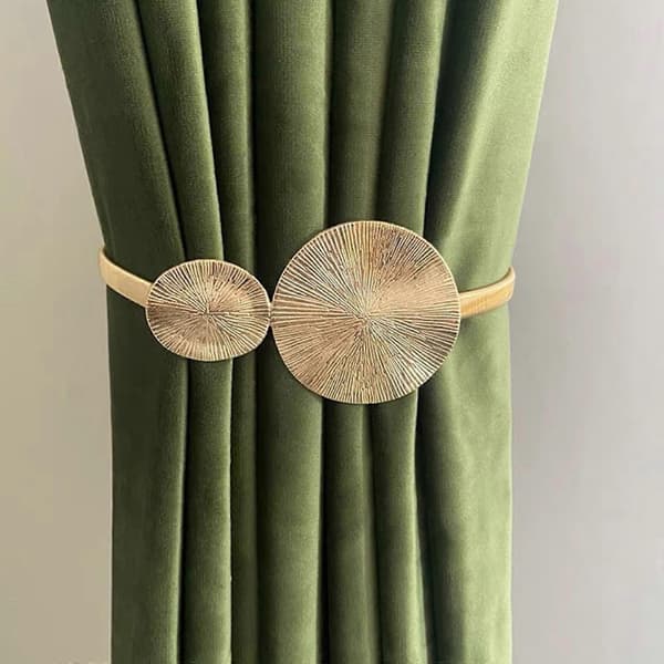 2 Moderne Metal Gardinholdere
