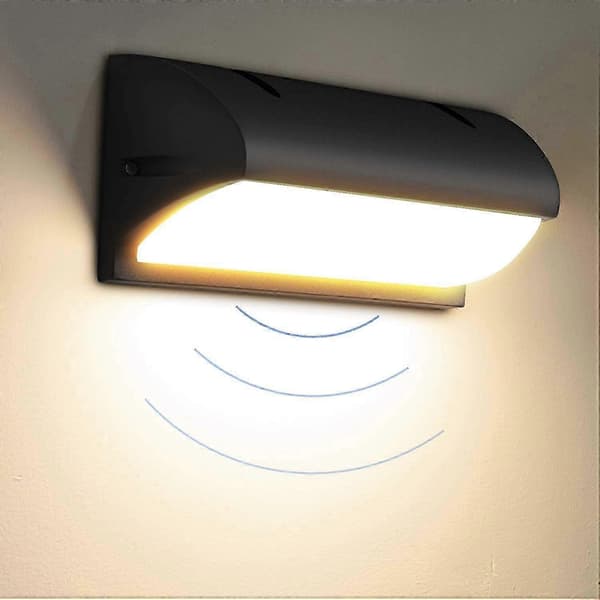Outdoor Wall Light with Motion Sensor, Modern Indoor/Outdoor Wall Lamp, IP65 Waterproof