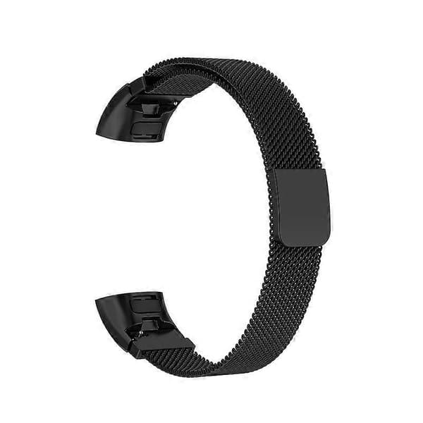 Til Huawei Band 3 & 4 Pro Milanese Armbånd (Sort) Til Huawei Band 3 & 4 Pro