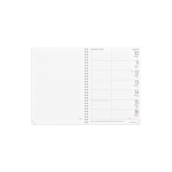 Stor Ugekalender 2026 sort 500
