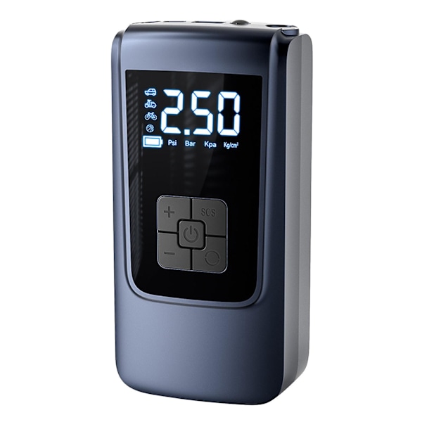Fordonmonterad luftpump, digital display luftpump, däckluftpump, bärbar intelligent
