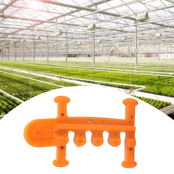 10pcs Greenhouse Fix Tool Kit Anti-Rollover Ventilation Chuck Pulley Device Accessories Orange