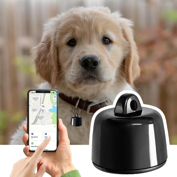 Mini GPS-tracker til hunde og katte, mini kæledyrs-tracker til iOS og Android, smart lokaliseringshalsbånd
