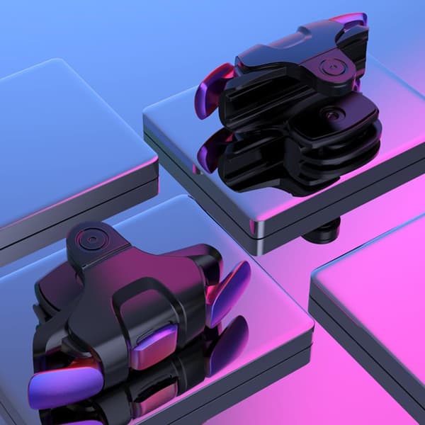 Spilcontroller Trigger sort, plastik, 1 par, til smartphone -