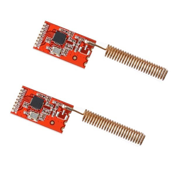 2 kpl 433M CC1101 data SI4432 sarjamoduulit (punainen) -
