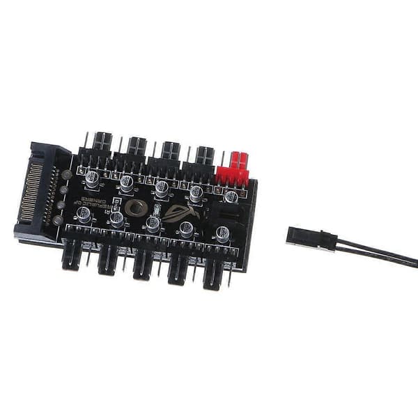 Chassi PWM PC CPU SATA-kontakt Hub Adapter Strøm for 4-Pin SATA Kjølevifter