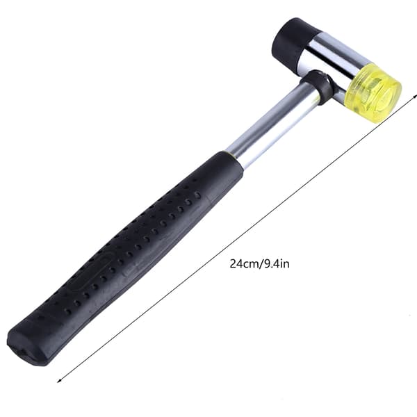 Steel Ring Mandrel & Nylon Face Mallet Sizing Jewelry Making Forming Hammer Tool Rubber Hammer